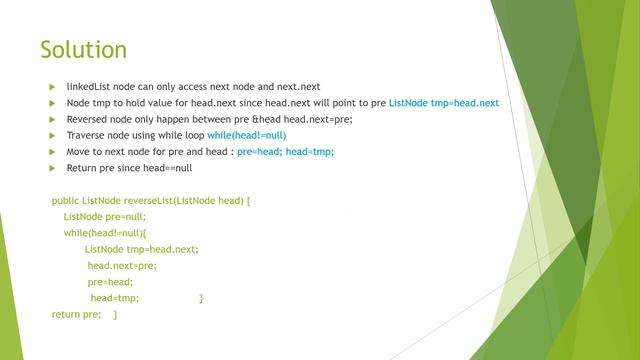 Reverse LinkedList java смотреть онлайн