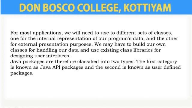 CP1344: PROGRAMMING IN JAVALECTURE -46- INTRODUCTION TO PACKAGES -JAVA API PACKAGES - BCA- S3. смотреть онлайн