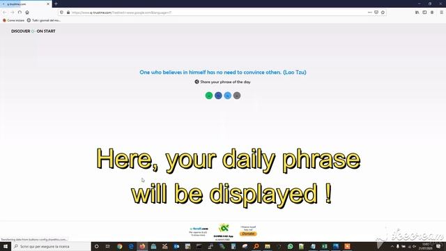 A PHRASE a day! You only see it once. Then ENOUGH. Only TOMORROW another one.Discover q-trustme NOW смотреть онлайн