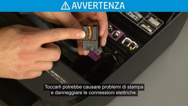 Sostituzione di una cartuccia nella stampante HP ENVY 5540 смотреть онлайн
