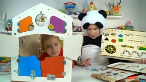 Маленькая Вера и Медведь - Собираем Бизиборд