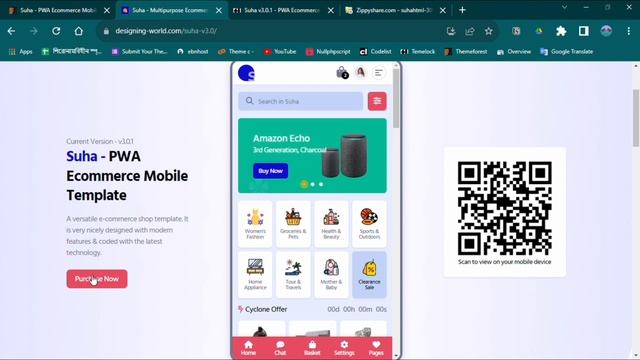 Suha - V52 PWA Ecommerce Mobile - Free Download смотреть онлайн