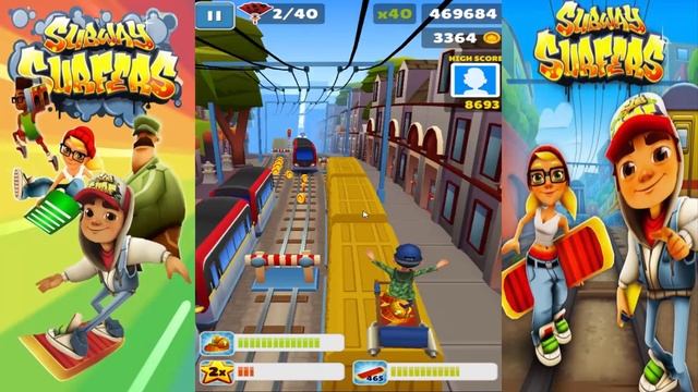 Subway Surf играем Собиратель монет БЕГАЮ в ШАНХАЕ Сабвей Сёрф смотреть онлайн