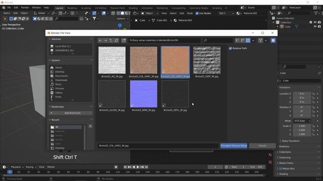 Easy Setup Materials Using PBR Textures in blender смотреть онлайн