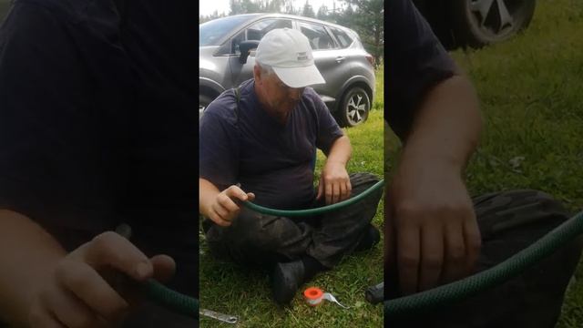 Монтаж капельного полива бочка 200л. смотреть онлайн