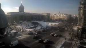 ВЕБ.КАМЕРА. САНКТ ПЕТЕРБУРГ НЕВСКИЙ ПРОСПЕКТ КАЗАНСКИЙ СОБОР