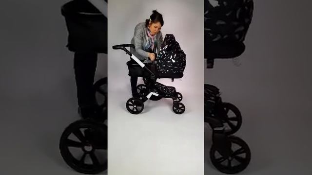 как собрать коляску за 1 минуту Aimile, Luxmom 608, Wingoffly смотреть онлайн