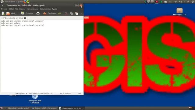 Como descargar e instalar minecraft para ubuntu y java 7 :) смотреть онлайн