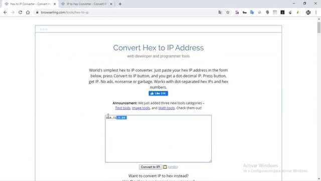 Convertir de formato Hexadecimal a Direccion IP de forma online смотреть онлайн
