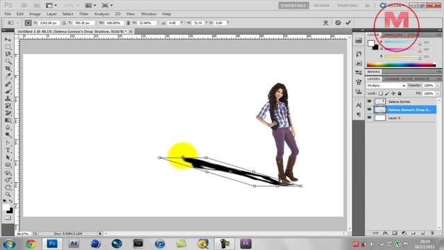 How To Create A Shadow Using Photoshop CS5 смотреть онлайн