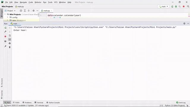 Year & Month Calendar Using Python | For beginners From Scratch | Source Code смотреть онлайн