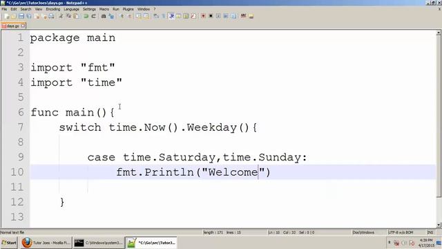 Switch Case In Go Programming Language Tamil смотреть онлайн