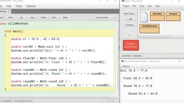 ICSE Class 9 - Java Programming G - Simple Math Library Methods iii смотреть онлайн