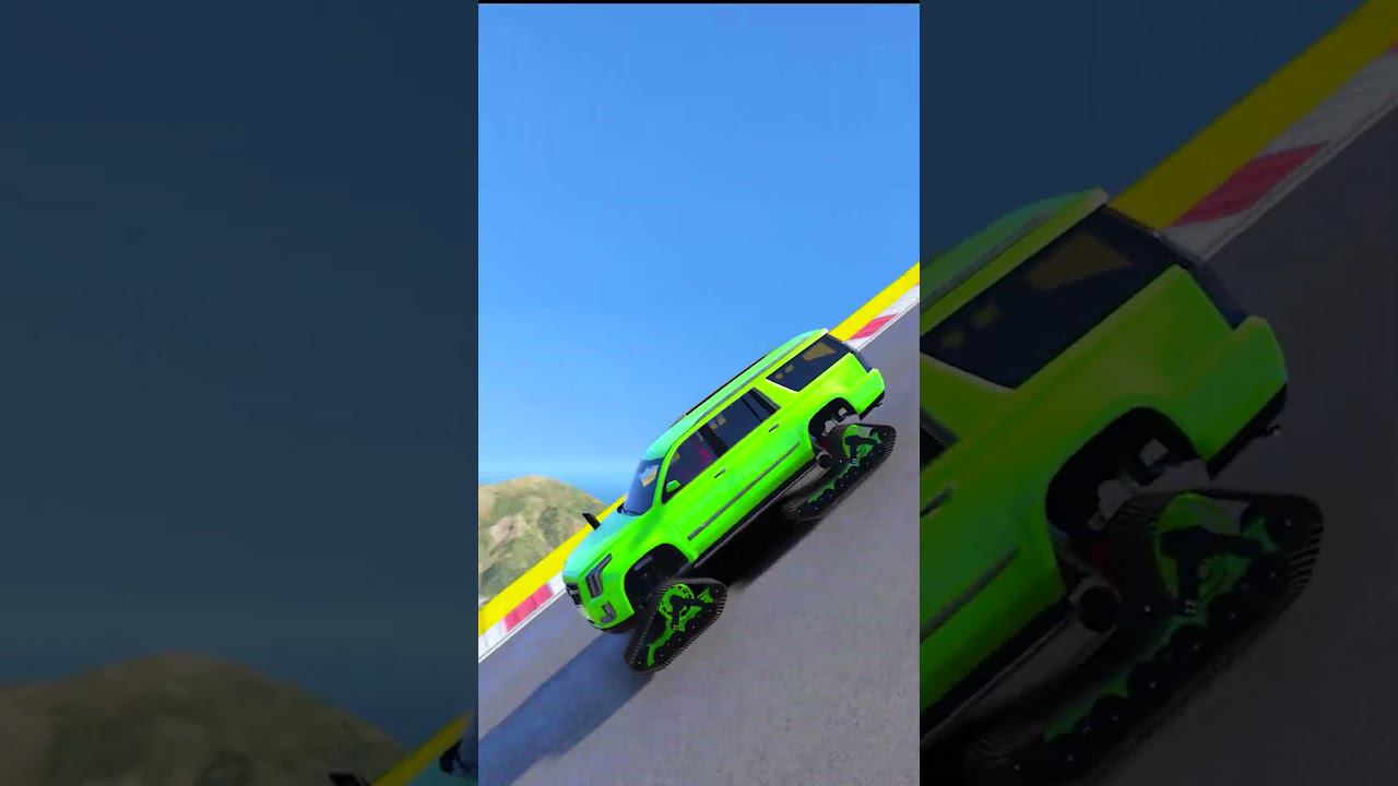 КАК ВЫСОКО В НЕБО УЛЕТИТ ЧИТ ТАЧКА С ОГРОМНОГО ТРАМПЛИНА? ПРЫЖКИ В ВЫСОТУ ГТА 5! #shorts смотреть онлайн