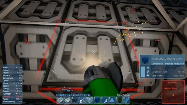 Space Engineers S Основа Серия 21 Задняя часть корабля со звездными вратами смотреть онлайн