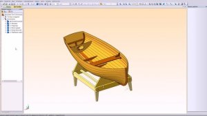 Сборка лодки на стапель-кондукторе