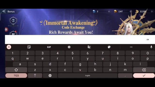 Immortal Awakening Gift Code 🧧🎇