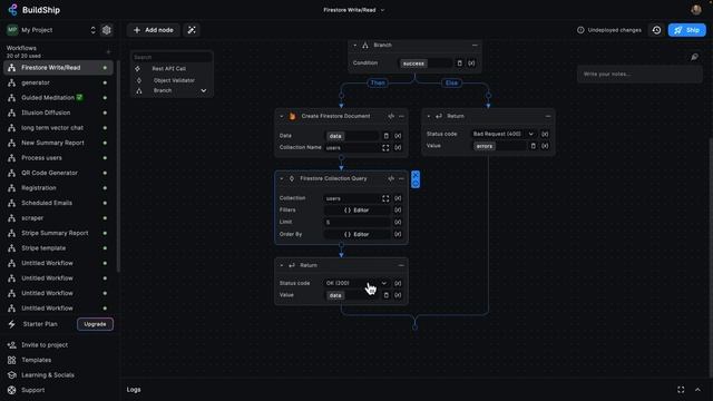 Firestore CRUD with no code - visual workflow builder смотреть онлайн