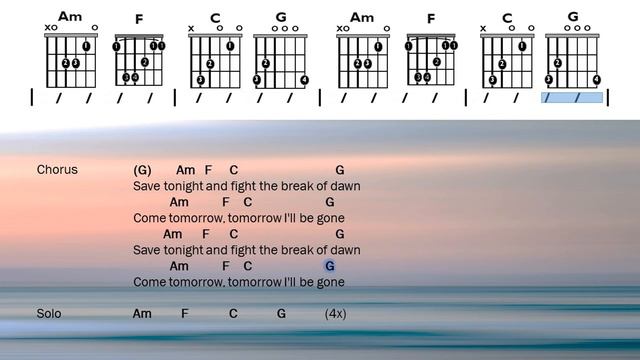 Save Tonight - Eagle Eye Cherry | Chords and Lyrics смотреть онлайн