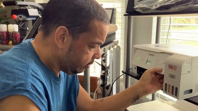 Coverting an Epson ET-2800 for sublimation using Cosmo inks. смотреть онлайн