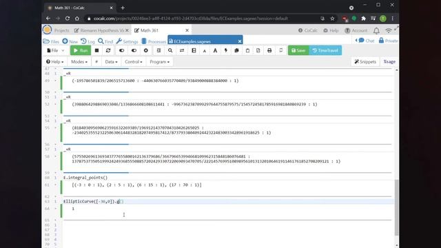 Elliptic curves in Sage | Math 361 смотреть онлайн