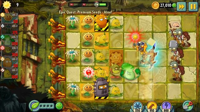 Aloe Event, Level 4 (Plants vs. Zombies 2) смотреть онлайн