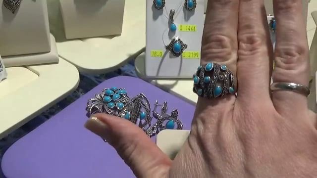 Бирюза Марказит Капельное серебро смотреть онлайн