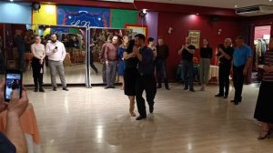 Cross sacada, back americano step, barrida, fake barrida in TANGO