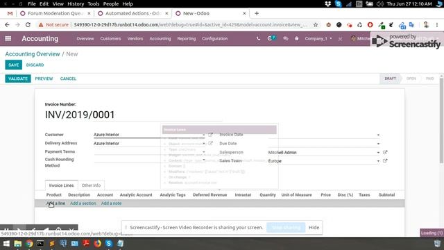 How to add log message using automated action when record created/update in odoo смотреть онлайн