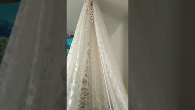 Подвесная кровать детская с кружевным балдахином 90х110 см смотреть онлайн