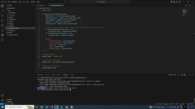 Get Domain Name Information from a Domain using Python смотреть онлайн