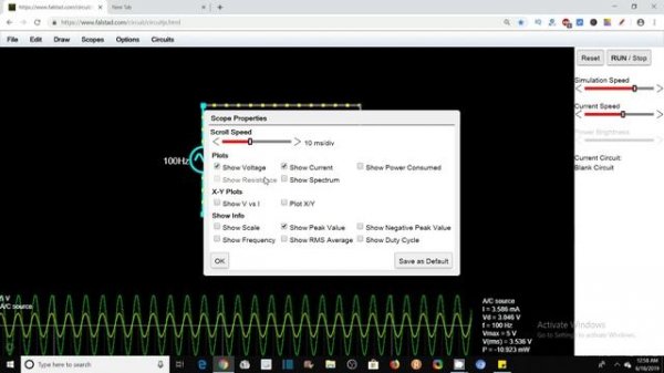 Online Circuit Simulator- Falstad Circuit Simulator- Circuit Simulator- Circuit Simulation Software