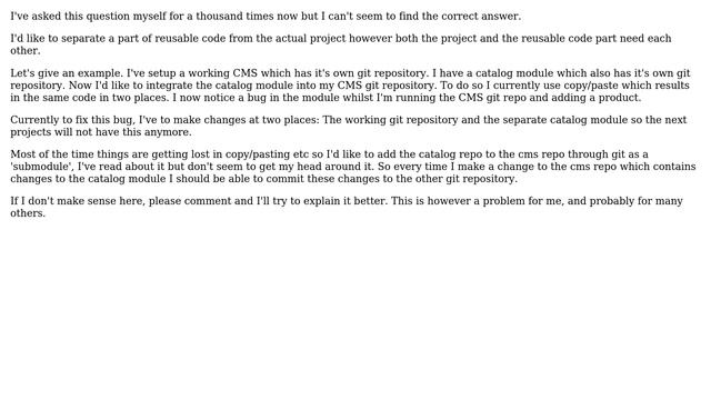 How to keep reusable plugin up-to-date while programming from inside a project with git? смотреть онлайн