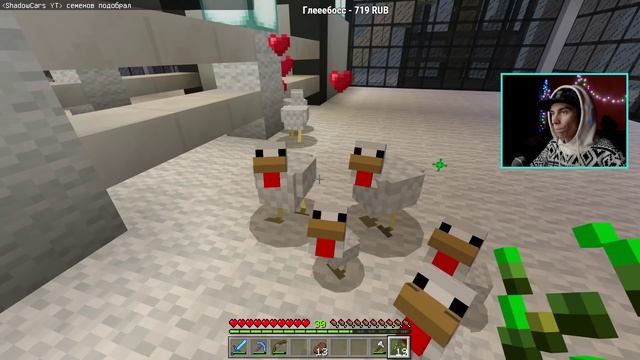 СТРОЮ ОГРОМНУЮ ФЕРМУ в НЕБОСКРЁБЕ ХАЙ-ТЕК в МАЙНКРАФТ! смотреть онлайн