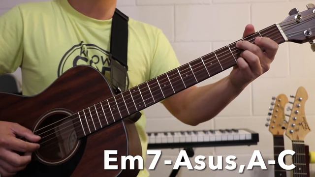 I stand in Awe by Bob Fitts, Guitar cover with chords guide. смотреть онлайн