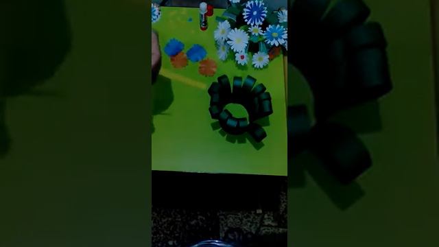 Чудесный Цветочник из разноцветных ромашек своими руками из бумаги!!! смотреть онлайн