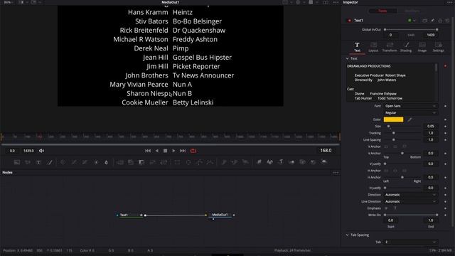 DaVinci Resolve 17 FUSION - Credit Roll (Lesson 6) Flicker Free смотреть онлайн