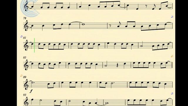 Mirrors - Justin Timberlake - Alto Saxophone Sheet Music, Chords and Vocals смотреть онлайн