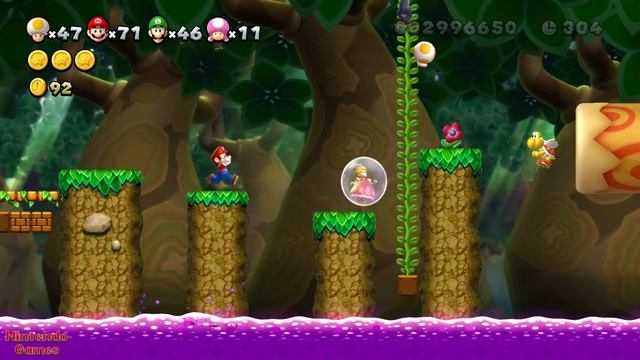 New Super Mario Bros. U Deluxe – 4 players | Walkthrough Part 15 (World 5) смотреть онлайн