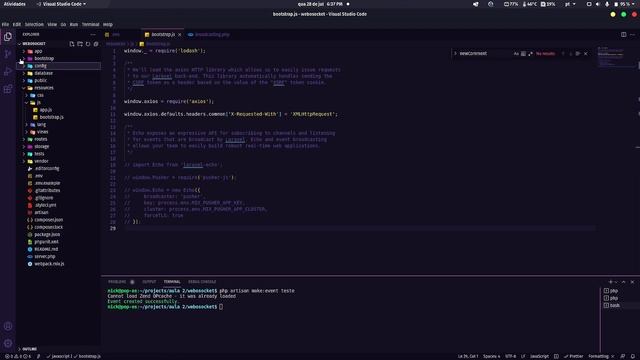 Webosockets com Laravel api Rest + Vue SPA Pt-br смотреть онлайн