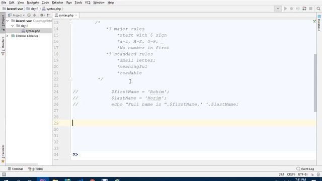 Operators in Php PencilBox Web App Development PHP, Vue, Laravel Batch 1 Day 1 смотреть онлайн