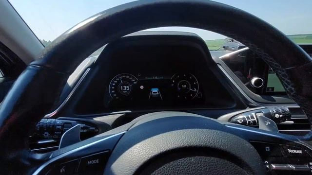 следование в полосе движения, с выключенным удержание полосы. Соната 2020 DN8 смотреть онлайн