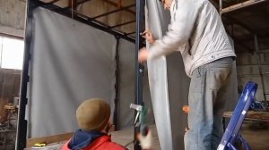 Установка тента на Газель.