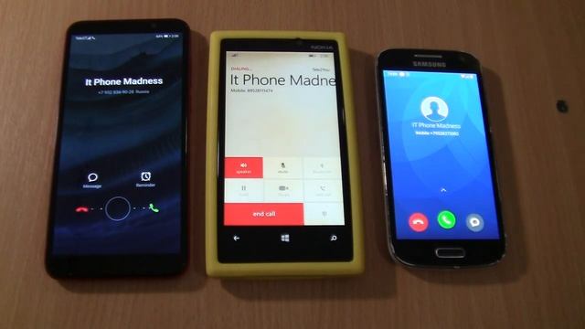 Incoming call & Outgoing call at the Same Time HONOR 9S +Xiaomi fake call Samsung S4 Mini+Lumia 92 смотреть онлайн