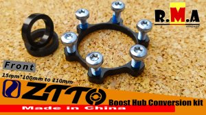 как установить втулку 15х100мм на вилку с установочным стандартом 15х110мм -boost hub conversion kit