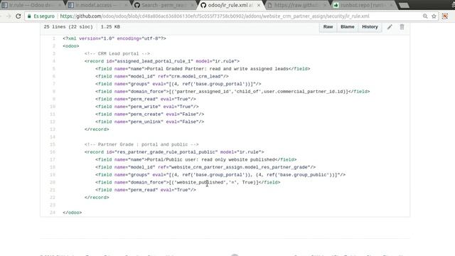 Odoo Lessons: Правила доступа смотреть онлайн