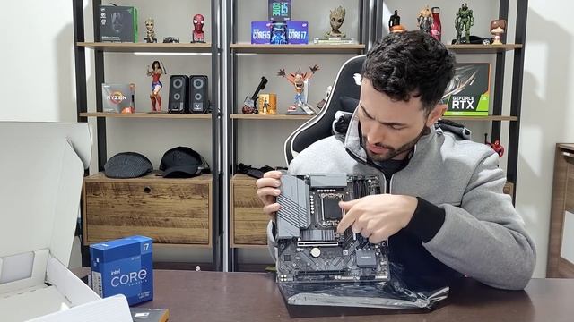 Unboxing Placa mãe Gigabyte b660m gaming X смотреть онлайн