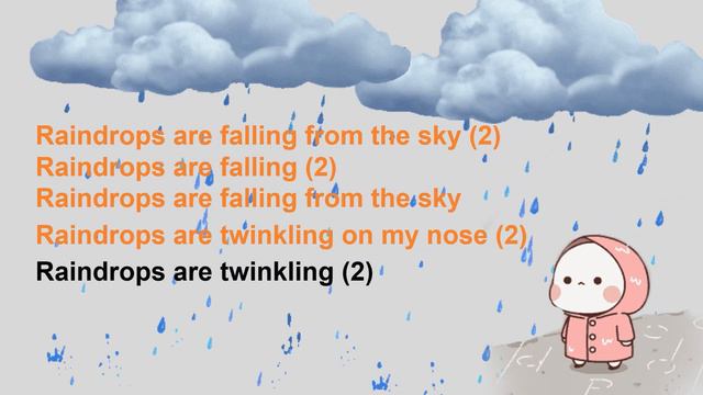Raindrops are falling from the sky смотреть онлайн