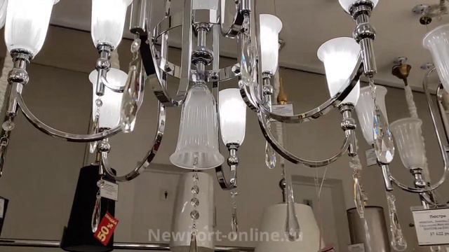 Люстра NEWPORT 4806+3/C chrome смотреть онлайн
