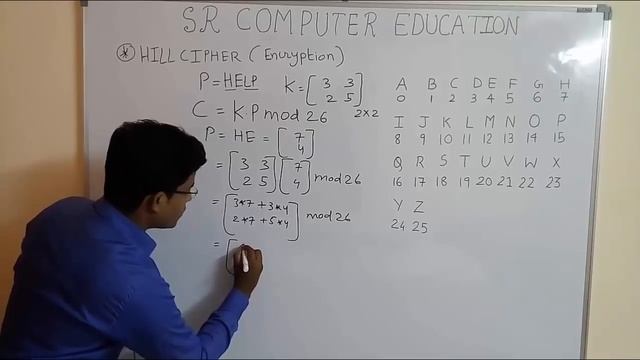 Hill Cipher Encryption 2by2 Matrix смотреть онлайн